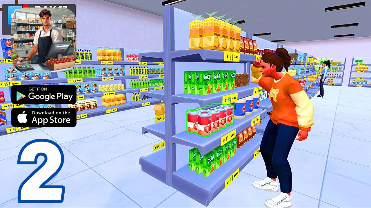 My Supermarket Journey: Android Gameplay Part 2 - Expand and Upgrade Your Store!