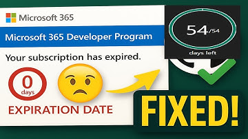 Microsoft 365 Developer Program Renewal FIX!