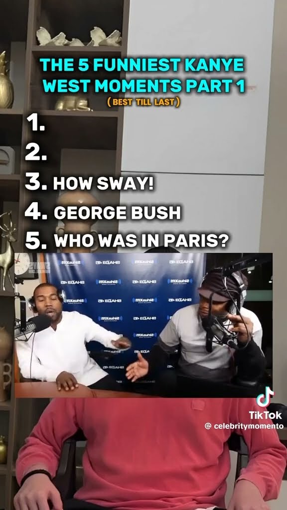The 5 funniest Kanye West moments #hoodnews #kanyewest #kanye #yeezy #artist #rapper #genius #omg #i