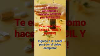 Aceites Para Masajes, Fácil De Hacer