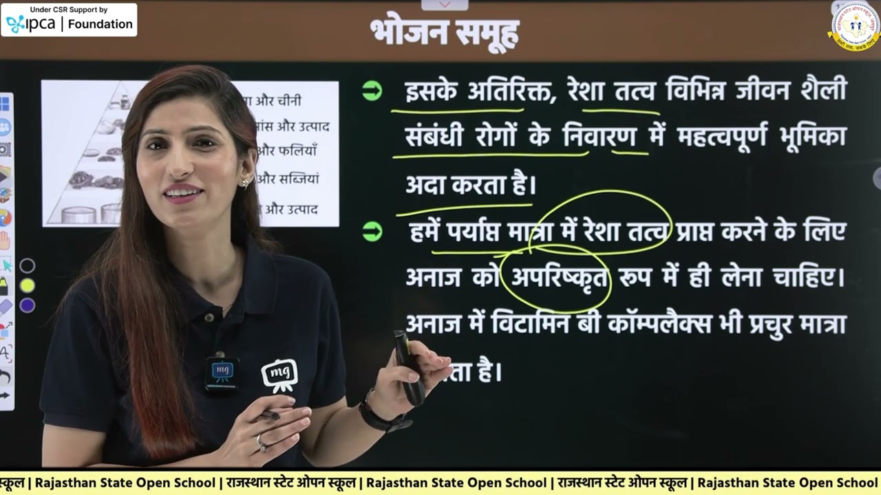 Rajasthan State Open School (RSOS) Class 10 गृह विज्ञान (Home Science) | Chapter 3 भोजन समूह | भाग-1