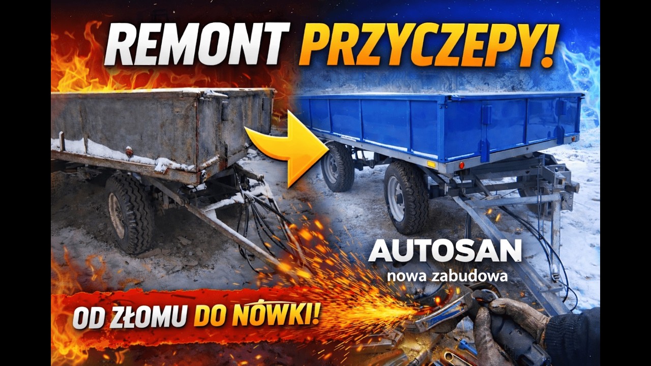 PRZYCZEPA AUTOSAN NOWA ZABUDOWA | NOWA PAKA | NOWA WYWROTKA | WYREMONTUJ SWOJĄ | PRZYCZEPA ROLNICZA