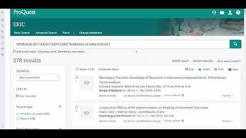ERIC Basic Search: Using the Thesaurus