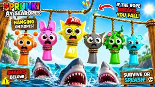 Ay searopes Sprunkies hanging on ropes