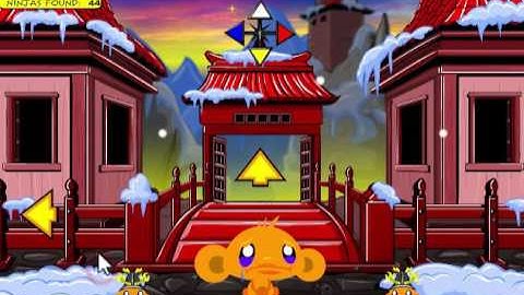 Monkey Go Happy Ninjas 3 - Full Walkthrough