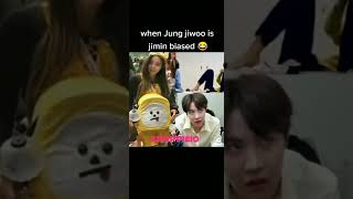 Famous when jung jiwoo is jimin biased 😊😊#sornabts #short Wealth