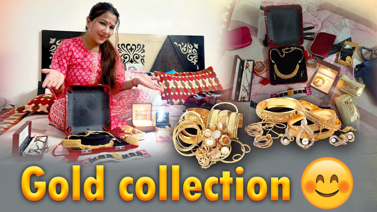 My gold jewellery collection🥇|| My wedding gold jewellery 🤗|| @Aartipundirvlog