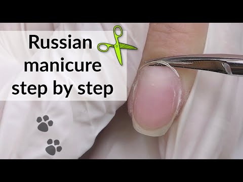 Russian Manicure with Scissors Tutorial | Alternative French Nails