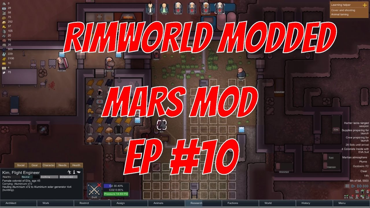 Моды на Rimworld Alpha 10