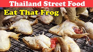 Eat That Frog Thai street food Grilled frog | Bangkok street food Shorts