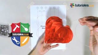 Corazón |Técnica Nido de Abeja| Tutorial 7