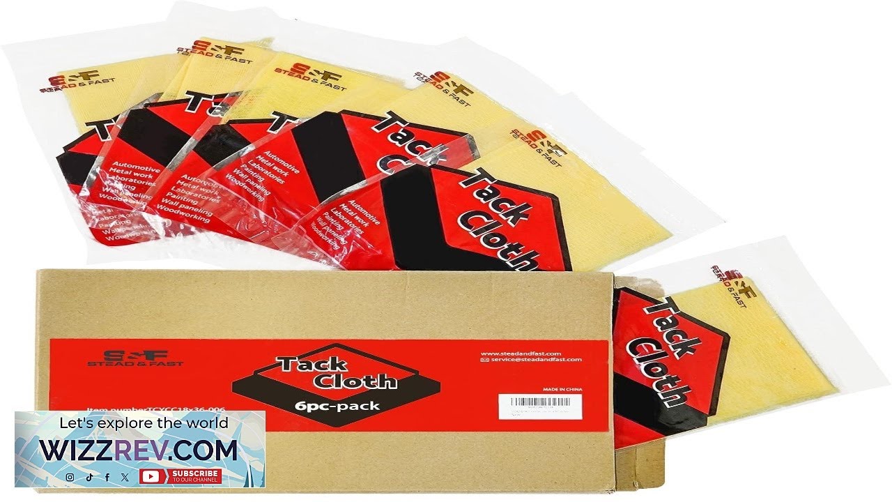 S&F STEAD & FAST Painters Tack Cloth for Woodworking Painting Sticky Anti-Static Review