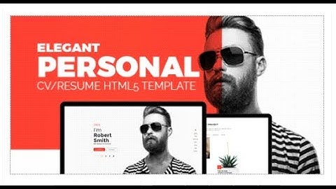 Elegant - Personal CV/Resume Portfolio HTML5 Template | Themeforest Download