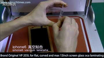 VP 203L Vacuum laminating machine for max 13inch flat, curved screen lca oca glass bonding