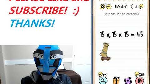 BRAIN TEST LEVEL 61 WALKTHROUGH WITH ANSWERS