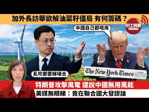 (附字幕) 李彤「外交短評」加外長訪華欲解油菜籽僵局,有何籌碼?特朗普攻擊風電 還說中國無用風能,美媒無眼睇:竟在聯合國大發謬論。 25年9月26日