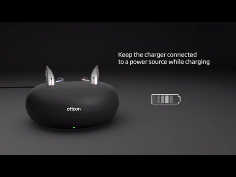 How to charge Oticon Opn S™ and Oticon Opn Play™ rechargeable hearing aids