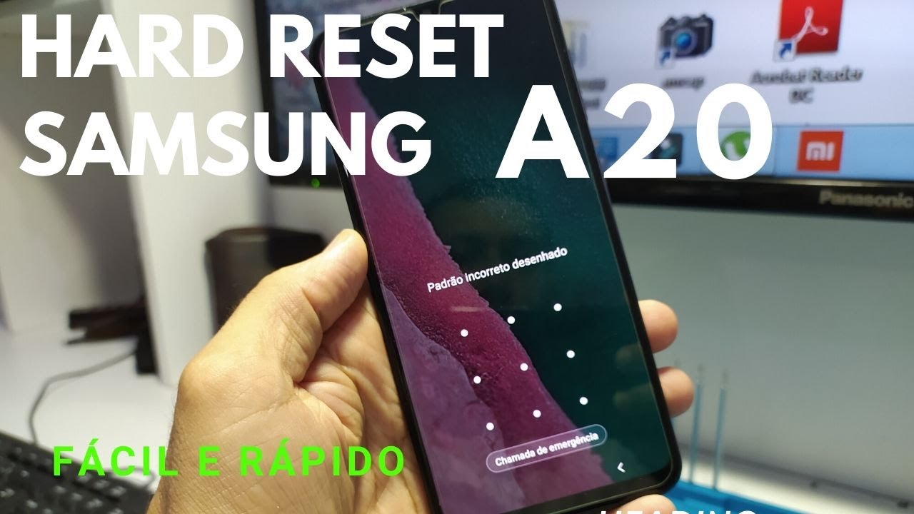 HARD RESET SAMSUNG GALAXY A20 RESETAR FORMATAR TIRAR SENHA OU PIN