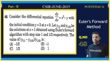 2015 JUNE | CSIR-NET | Q.NO 48 | Part-B | Euler