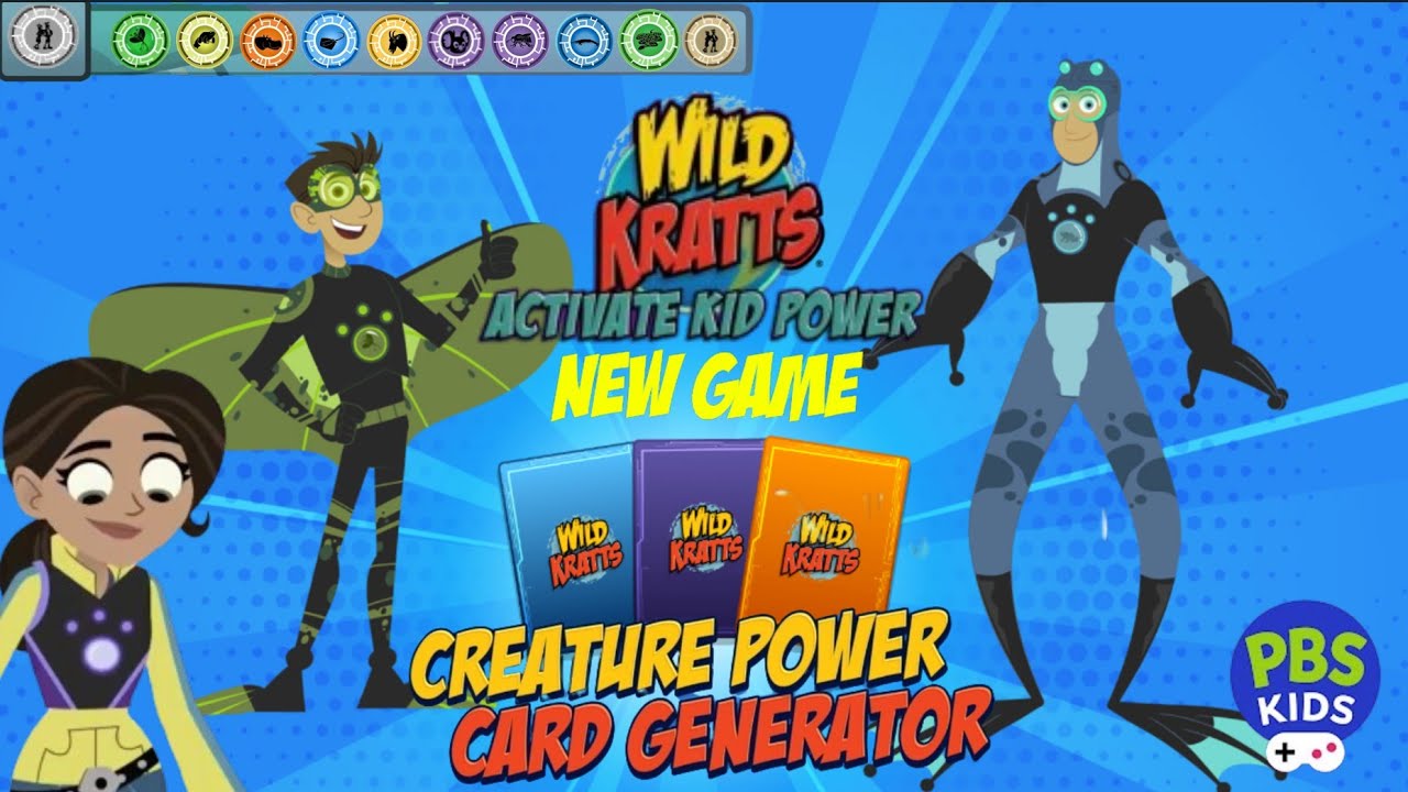 Wild Kratts Games: Creature Power Card Generator - Full Gameplay ...