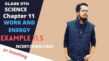 Class 9th Science Chapter 11 | Example 11.5 | Work and Energy | NCERT  SEBA CBSE