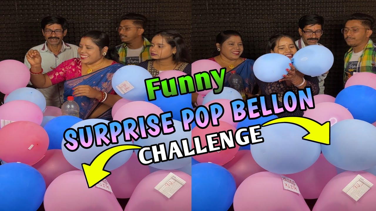 Trending Surprise Pop Bellon Funny Challenge With Family