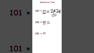 Multiply by 101 in 3 Seconds 🤯 (Too Easy!) #mathtricks #mentalmath #learnmath