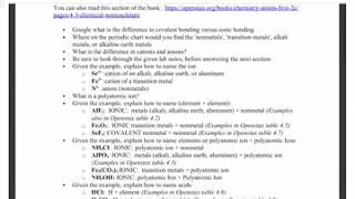 How to do the nomenclature lab