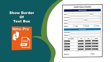 How to Show Border and Border Color on a Fillable Text Field in Nitro Pro PDF Editor