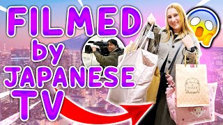 I was filmed by Japanese TV while shopping for lucky bags