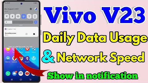 Vivo V23 Daily Data Usage Kaise Dekhe | Vivo V23 Daily Data Usase