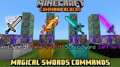Magical Swords in Minecraft Bedrock using Command Blocks