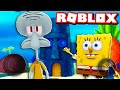 VIREI O LULA MOLUSCO POR 1 DIA NO SIMULADOR DE BOB ESPONJA DO ROBLOX!! (Spongebob Simulator)