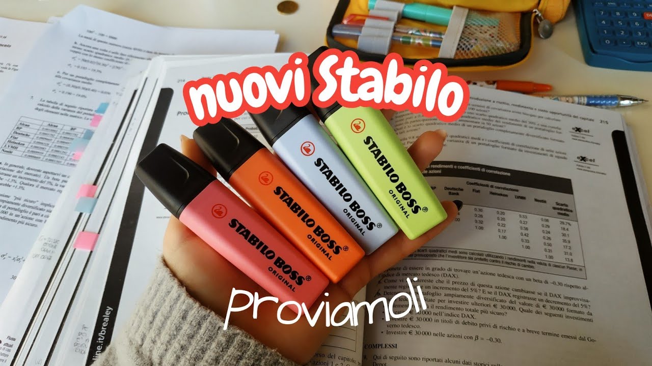 Proviamo i nuovi evidenziatori della Stabilo - valgono la pena? 