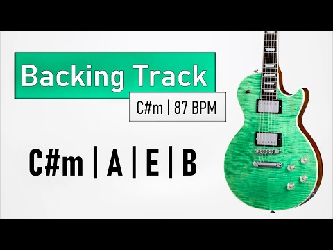 Rock Pop BACKING TRACK C# Minor | C#m A E B | 87 BPM | Guitar Backing Track mới nhất 2023