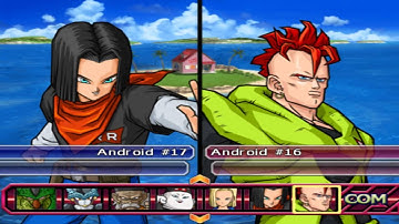 Android 18 Ginyu, Chiaotzu, Vegeta AI vs Android 16