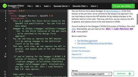 Swagger OpenAPI / API Editor Demo