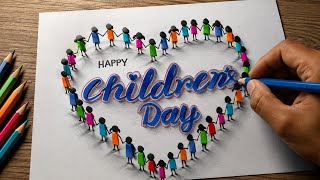 Amazing 3D Children’s Day Drawing ✨ | Realistic Optical Illusion Art
