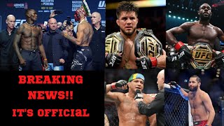 BREAKING!! Israel Adesanya vs Alex Pereira 2 Confirmed, Henry Cejudo vs Aljamain Sterling??