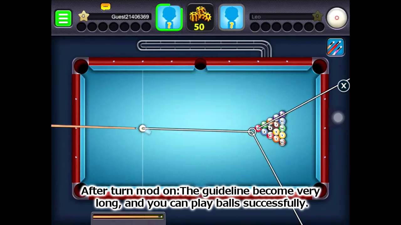 [Xmodgames] 8 ball pool Unlimited Guideline Mod
