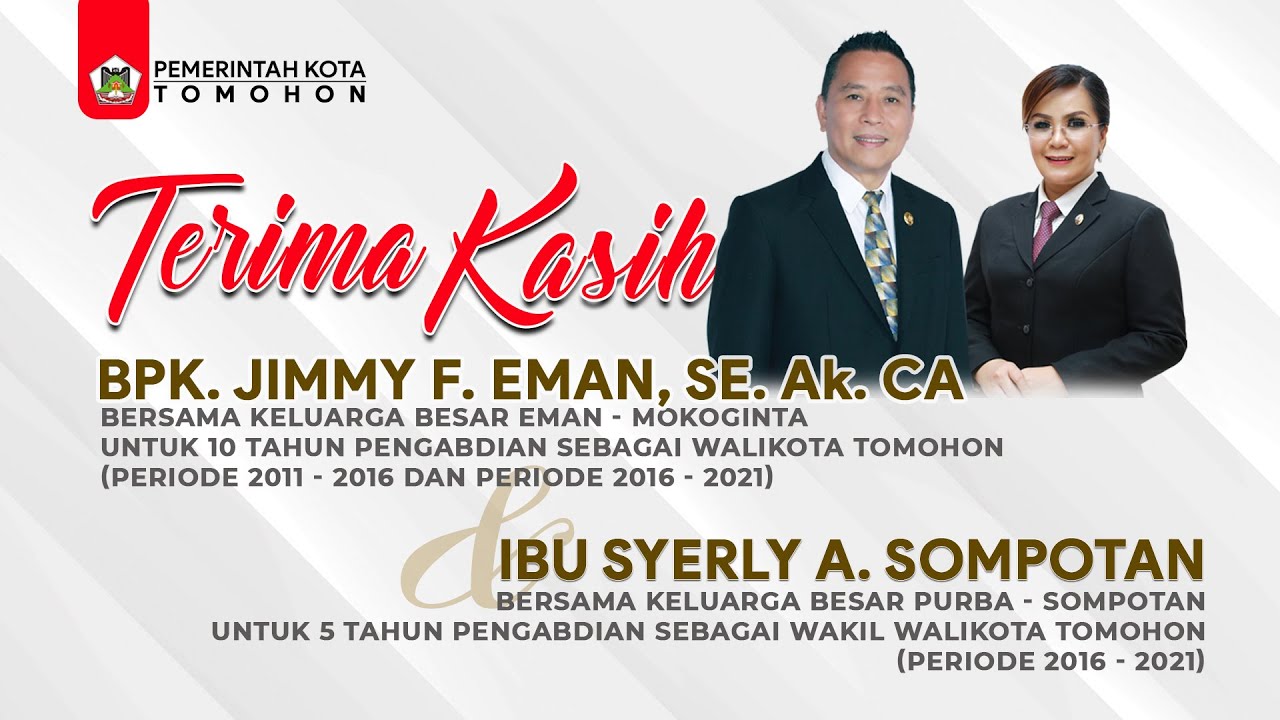 TERIMA KASIH BAPAK JIMMY F. EMAN SE. Ak. CA DAN IBU SYERLY A. SOMPOTAN