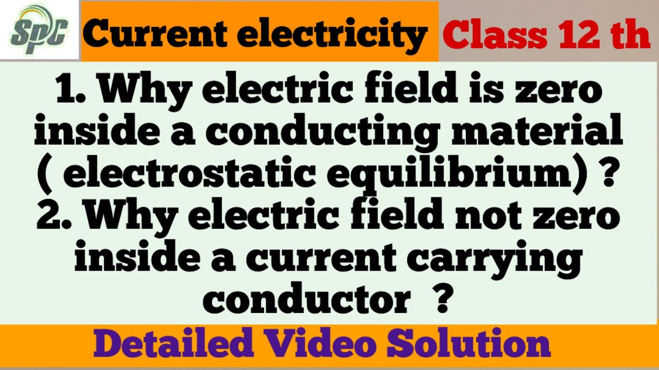 why electric field is not zero inside a current carrying conductor ...
