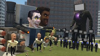 NEW TITAN TV MAN BOSS VS ALL SKIBIDI TOILET BOSSES! (Garry's mod)