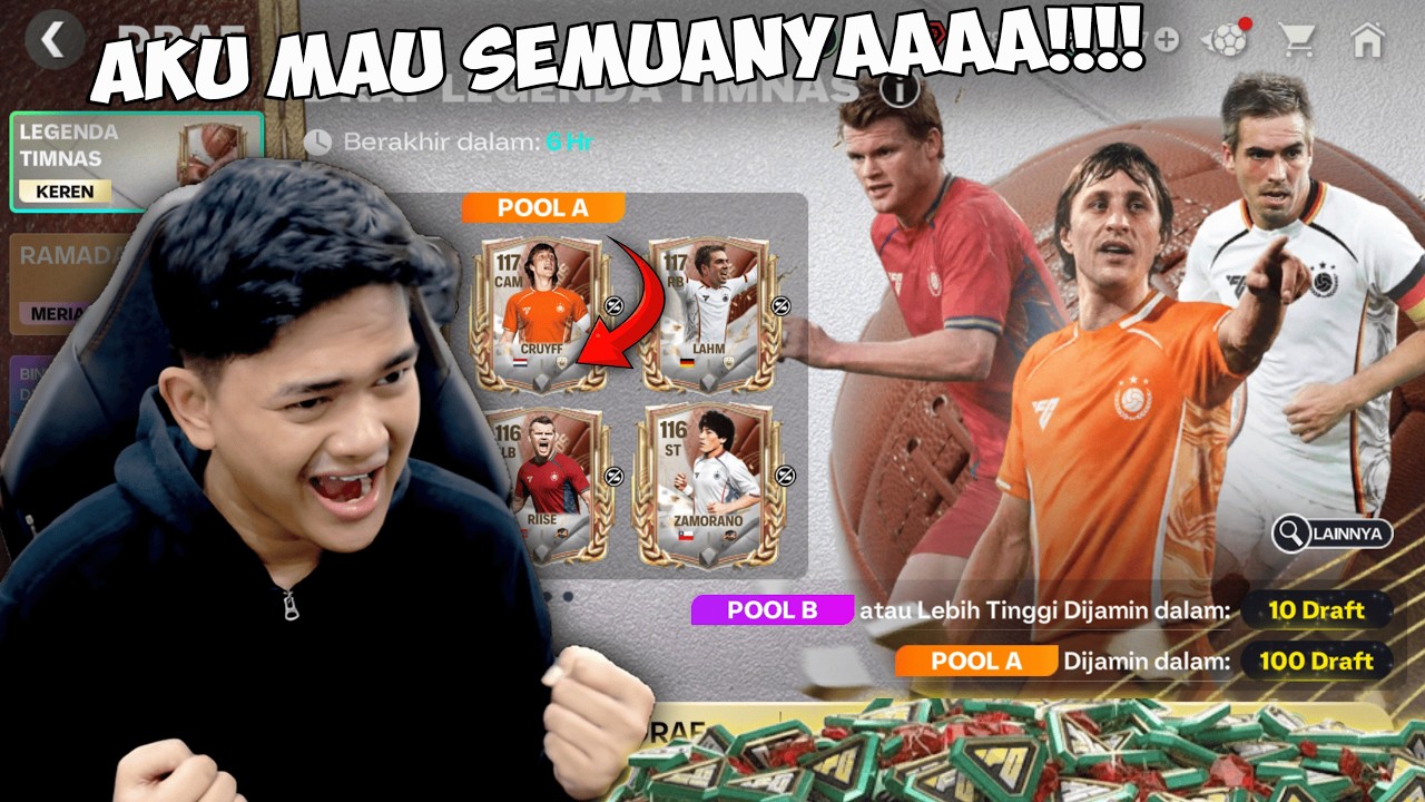 MAKKKK JOHAN CRUYFF THE BEST CAM, KDB & PHILIPP LAHM OVR 117! AKU MAU SEMUANYAAA! - EA FC MOBILE 26