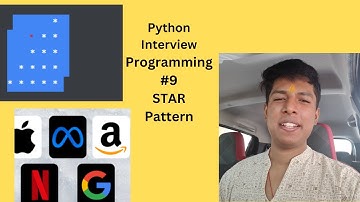 PYTHON PROGRAMMING PATTERN 9 : PYTHON INTERVIEW QUESTION || DATA ENGINEERING INTERVIEW QUESTION