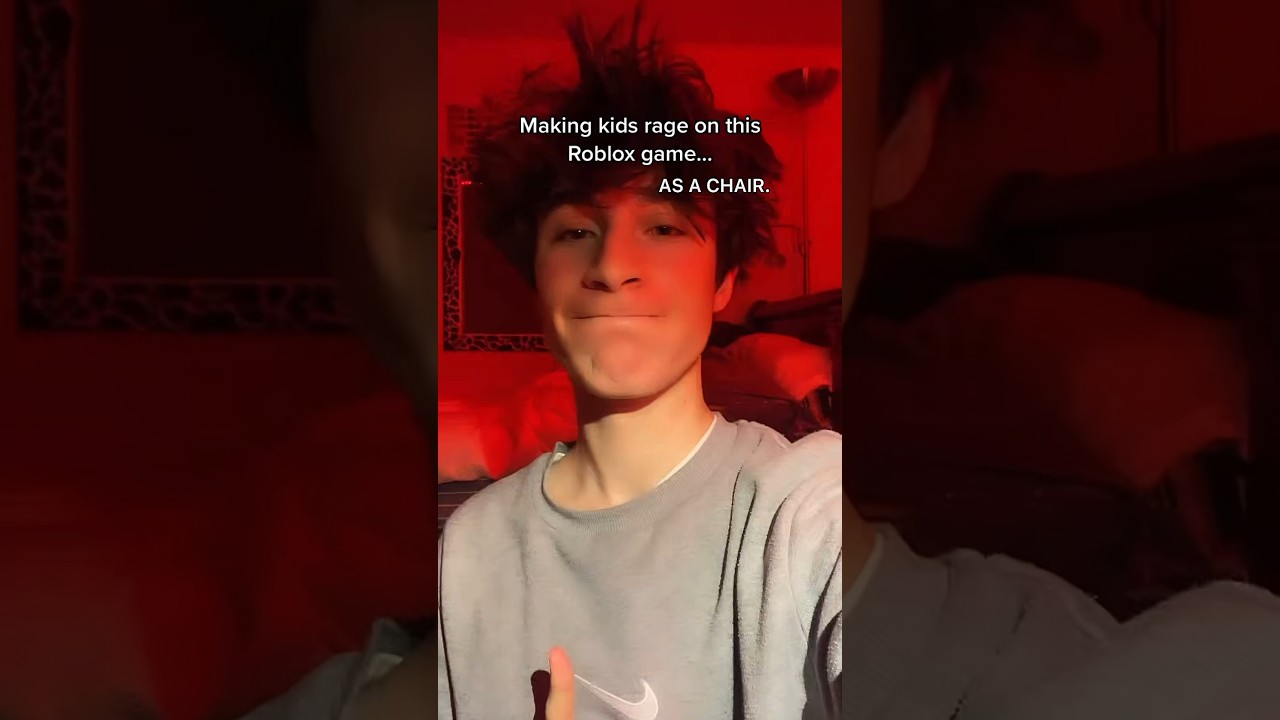 making KIDS RAGE on Roblox as a… CHAIR😭 