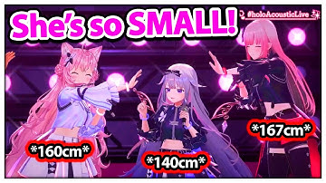 HoloJP Realized Biboo is VERY Small even in 3D 【Hololive】
