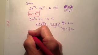 Quadratic with negative exponents