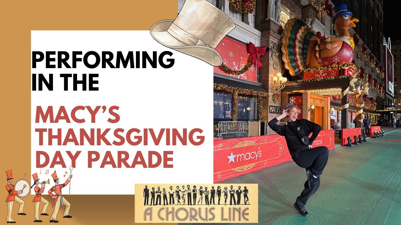 Выступление с кордебалетом на параде Macy's в честь Дня благодарения!!