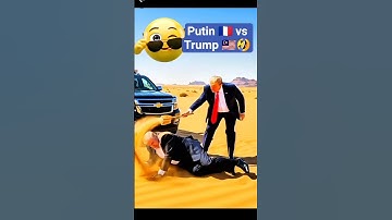 🤣Putin 🇲🇫 vs Trump 🇲🇾 #funny #donaldtrump